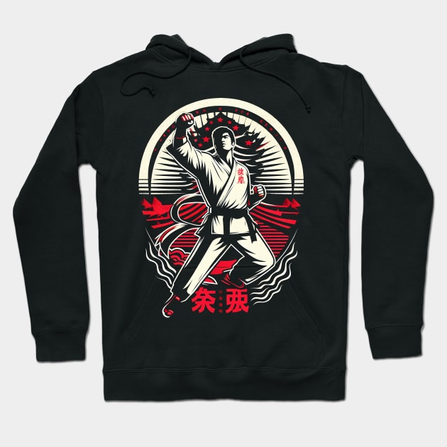 Karate Figther Hoodie by TaevasDesign